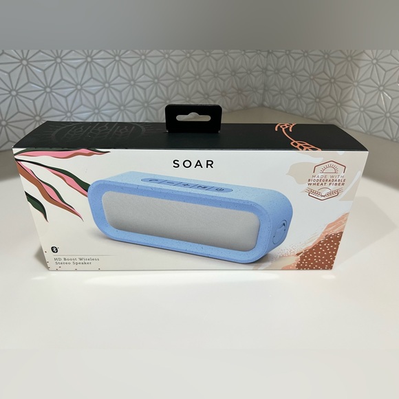 SOAR HD Boost Wireless Stereo Speaker - Wheat fiber Blue - Picture 1 of 2